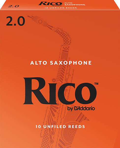 RJA1020 Rico Трости для саксофона альт, размер 2.0, 10шт в упаковке Rico