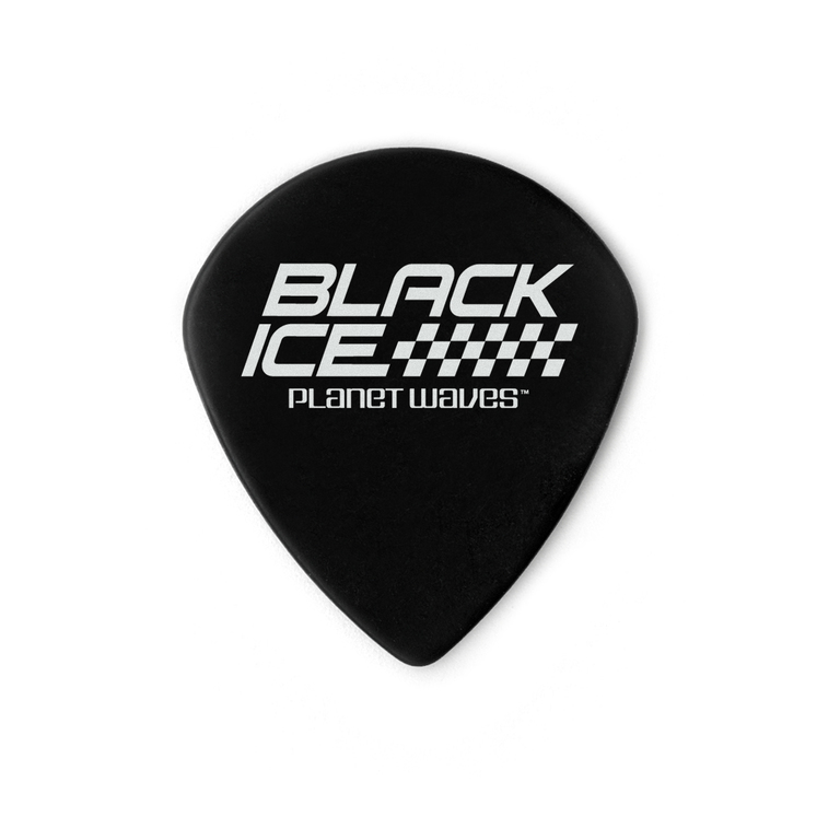 3DBK6-10 Black Ice Heavy Медиаторы черные, толстые, 10шт Planet Waves