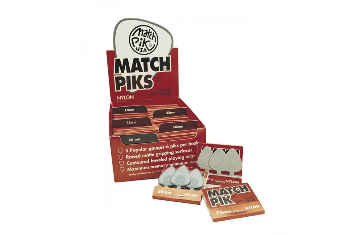 Dunlop 4480 Match Pics набор медиаторов Nylon (60 кнж)