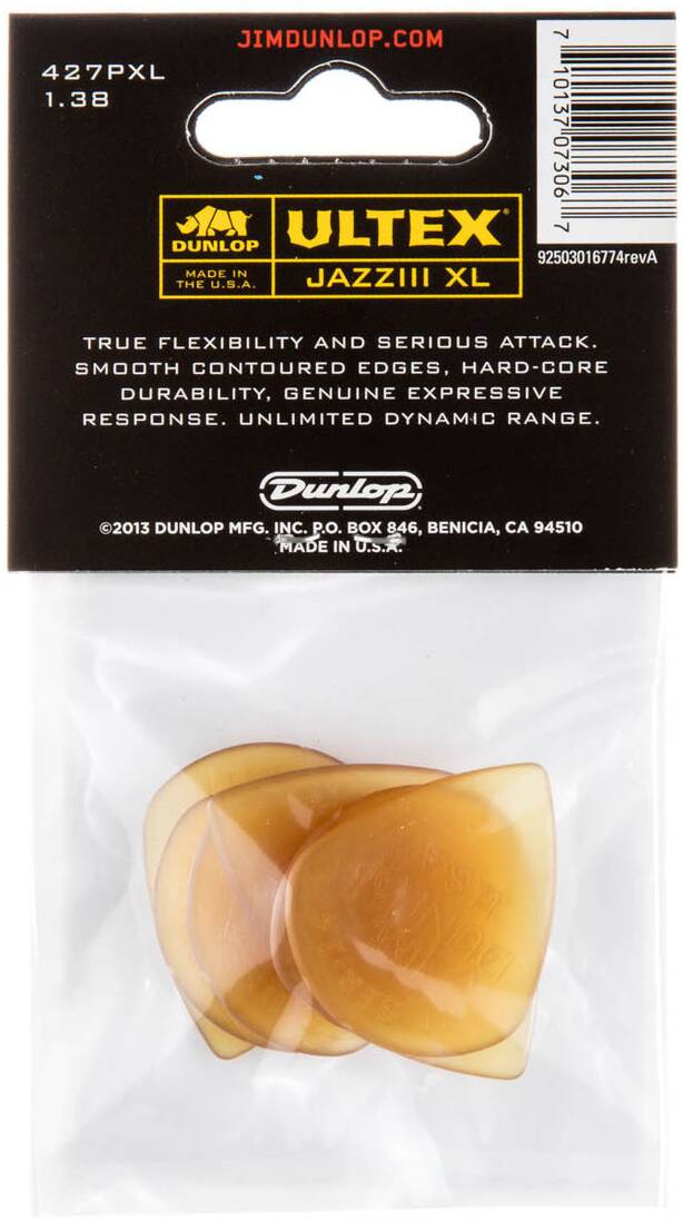 DUNLOP 427P138XL Jazz III - Набор медиаторов