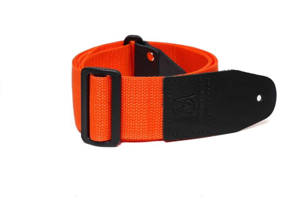 MB5050-134 Ремень для гитары, нейлоновый, морковный, Mamba straps