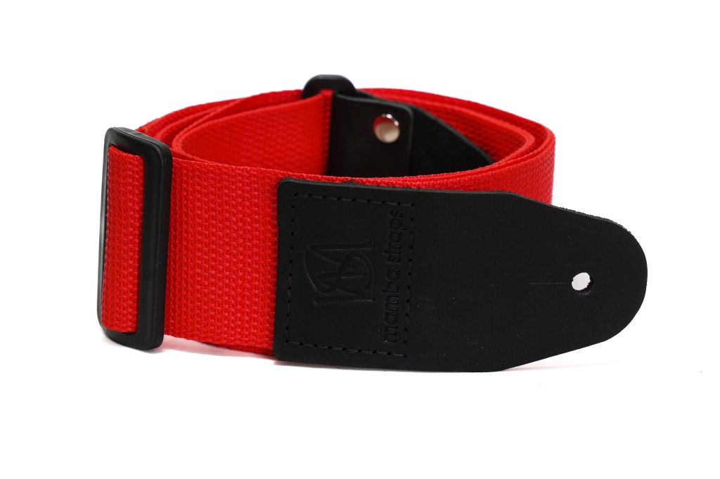 MB5050-090 Ремень для гитары, нейлоновый, красный, Mamba straps