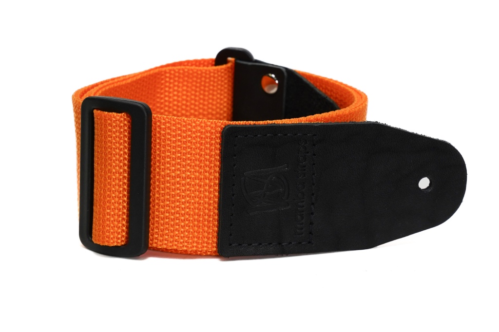 MB5050-139 Ремень для гитары, нейлоновый, апельсиновый, Mamba straps