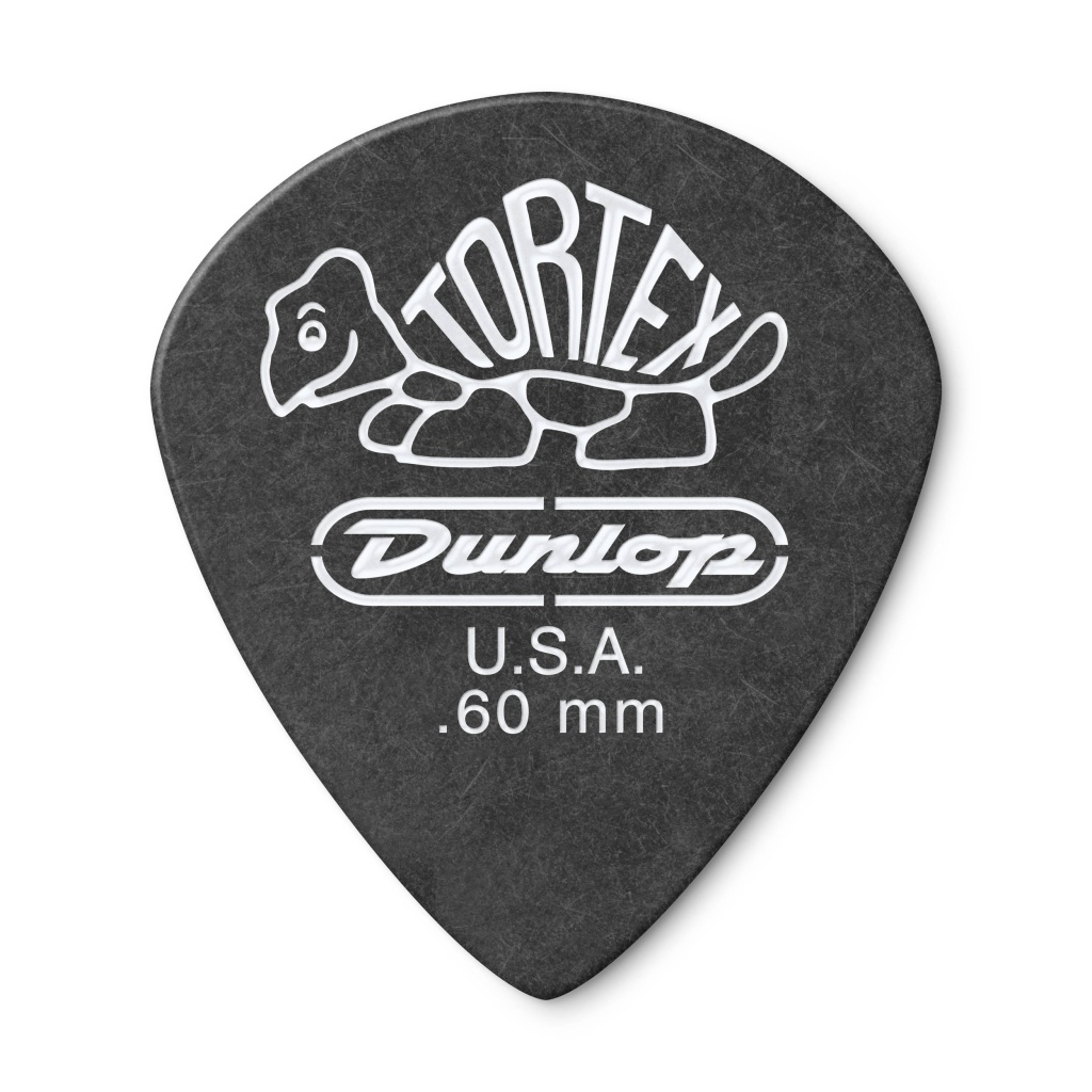 482P.60 Tortex Pitch Black Jazz III Медиаторы 12шт, толщина 0,60мм, Dunlop