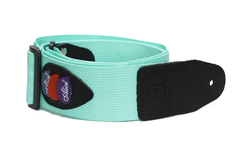 MB5030-113 Ремень для гитары, нейлоновый, мята, Mamba straps