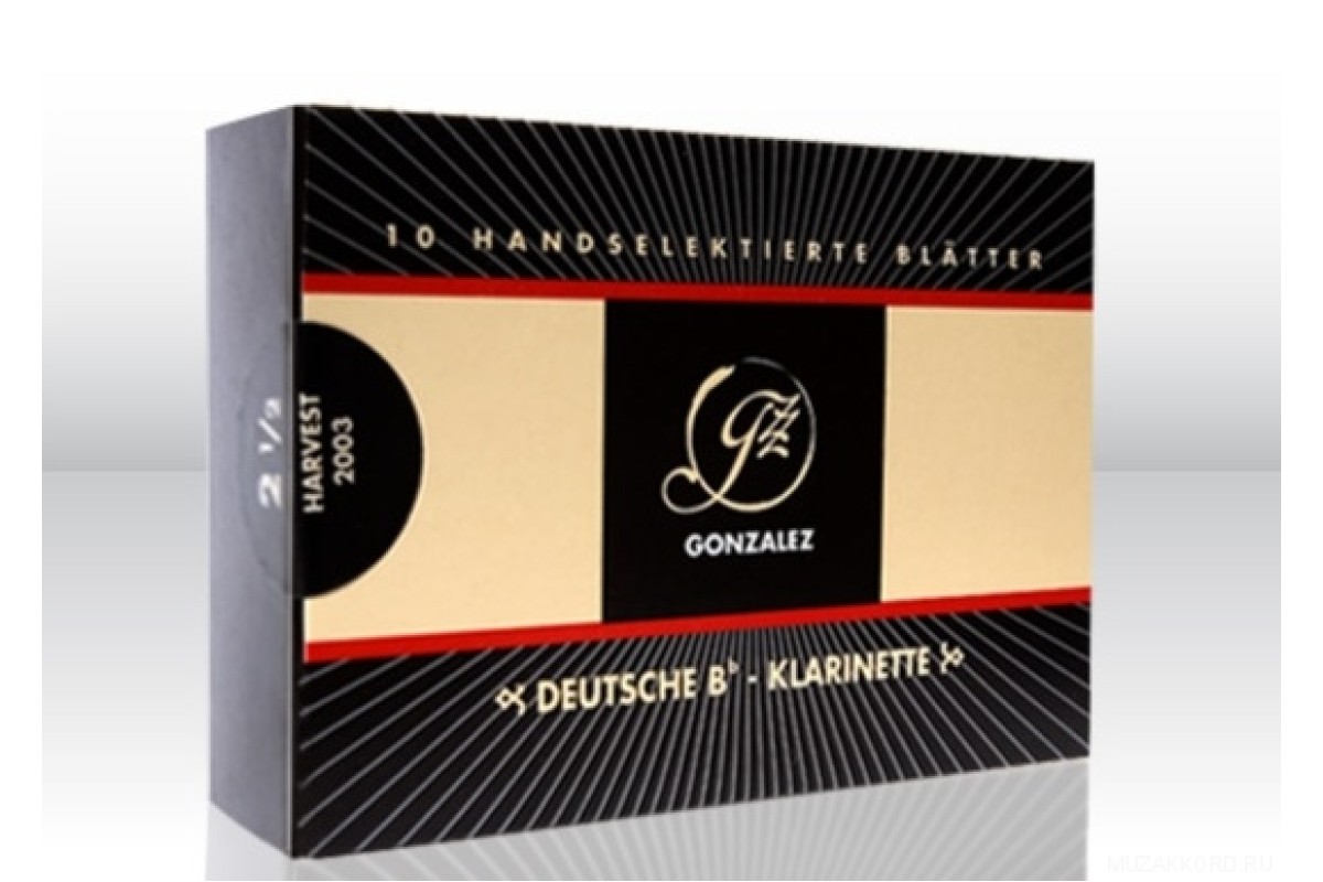 Gonzalez Reeds Alto Saxophone 4 German Cut трости для кларнета 10 шт.