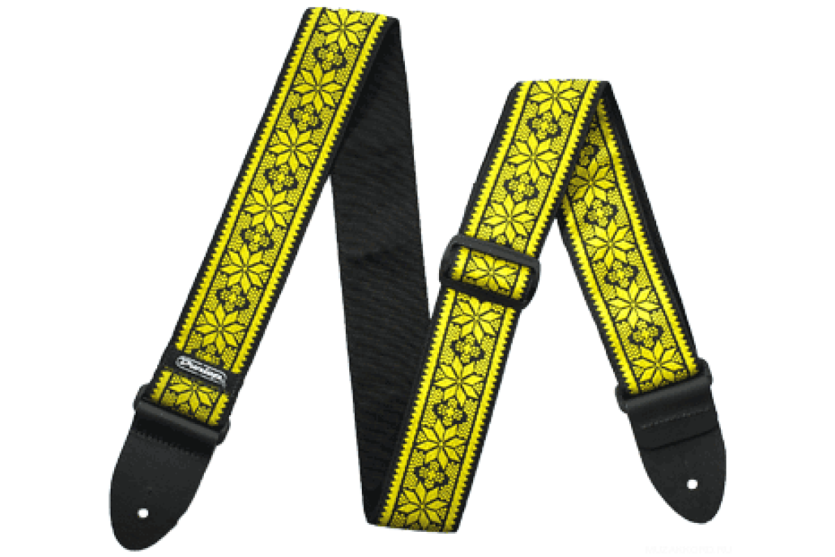 Dunlop D67-02YE Jacquard Fillmore Yellow ремень гитарный
