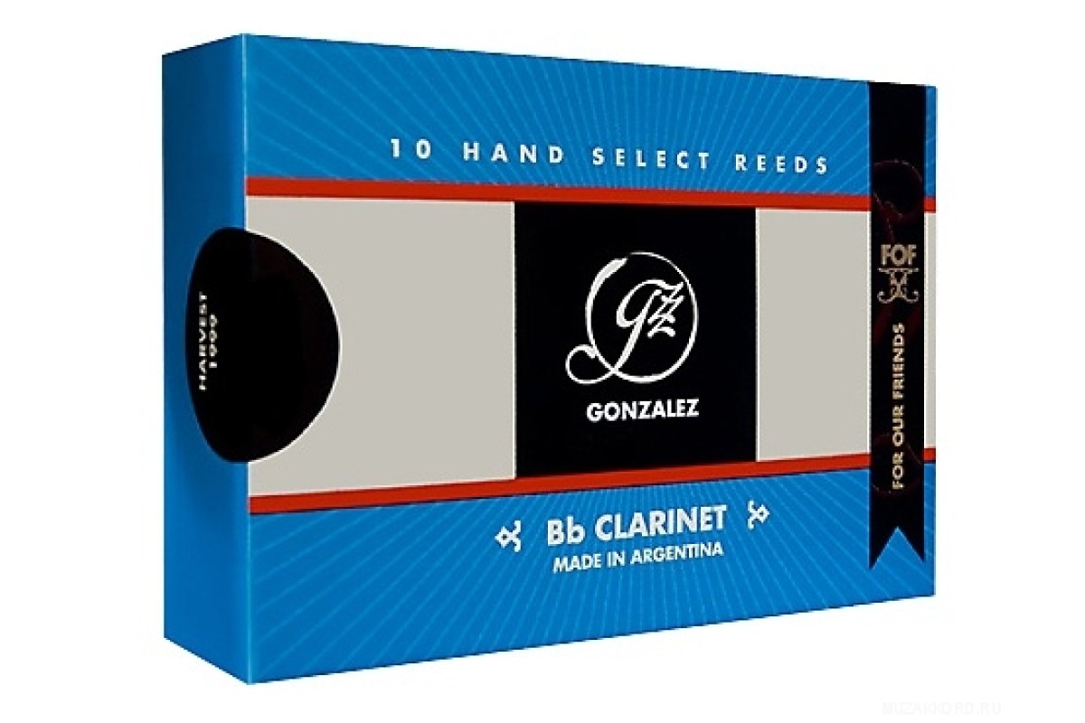 Gonzalez Reeds FOF Bb-Clarinet 2 1/2 трости для кларнета Bb 10 шт.