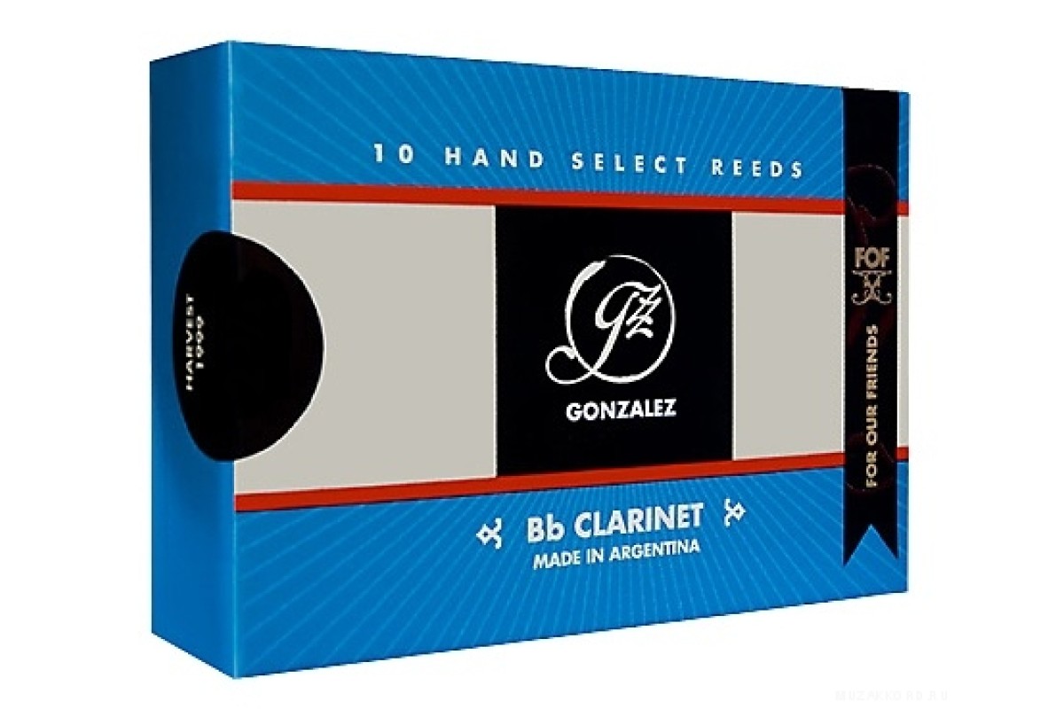 Gonzalez Reeds FOF Bb-Clarinet 3 трости для кларнета Bb 10 шт.