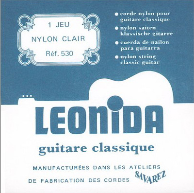 530 Leonida Комплект струн для классической гитары, норм.натяжение, Savarez
