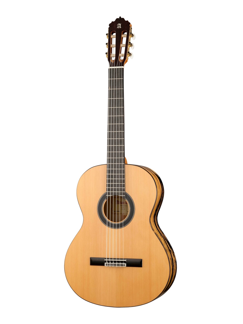8.891V Classical Conservatory 6 White Ebony Классическая гитара, Alhambra