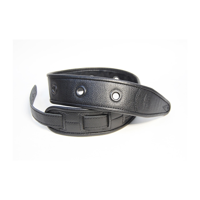 FL7000004CU Leather Custom Ремень для гитары, кожаный, черный, Fidel