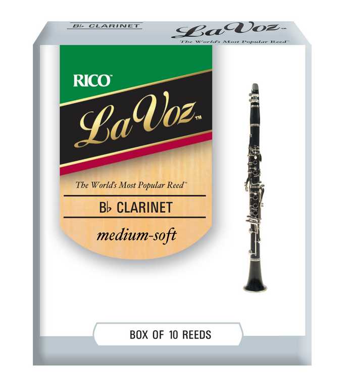 RCC10MS La Voz Трости для кларнета Bb, средне-мягкие (Medium-Soft), 10шт, Rico