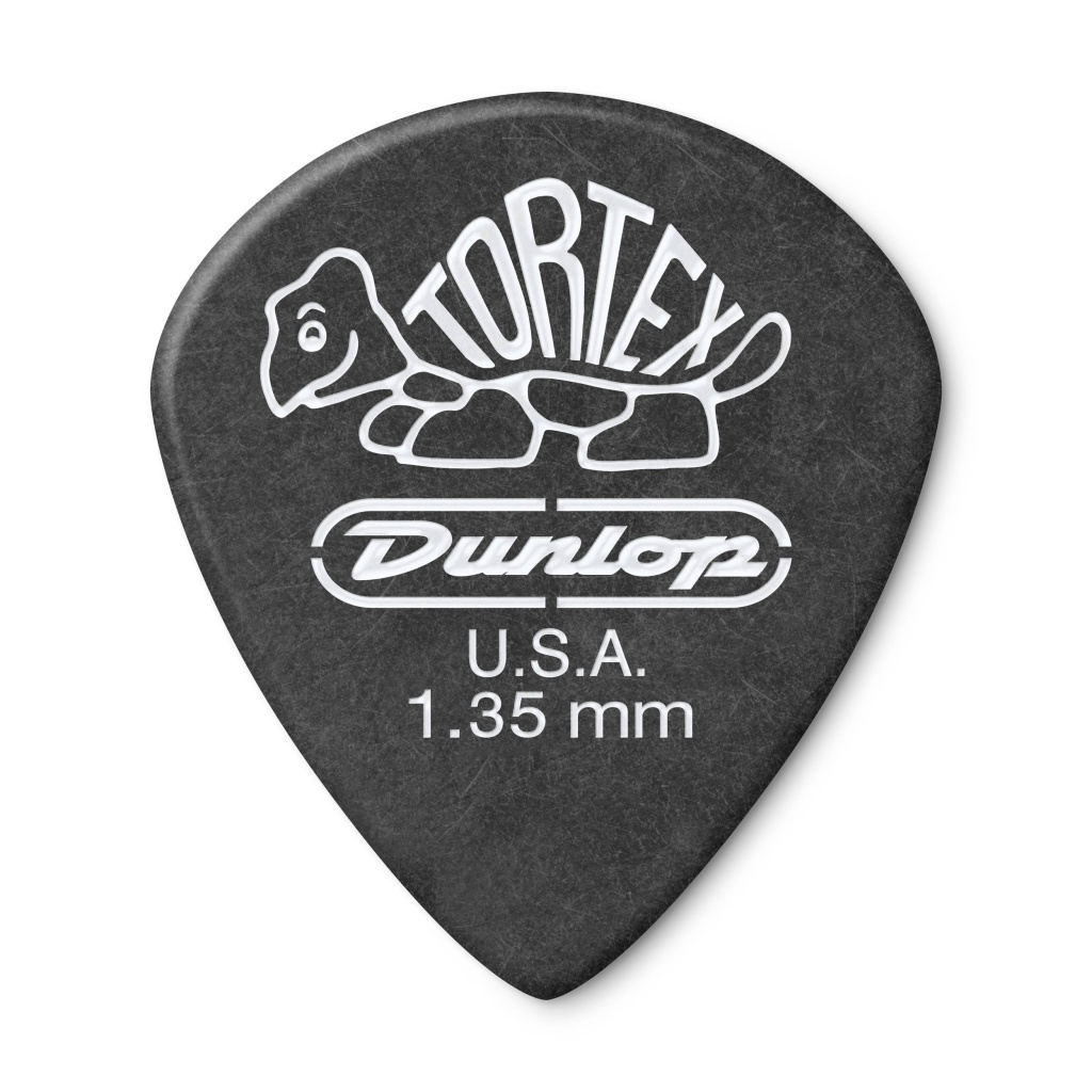 482R1.35 Tortex Pitch Black Jazz III Медиаторы 72шт, толщина 1.35мм, Dunlop