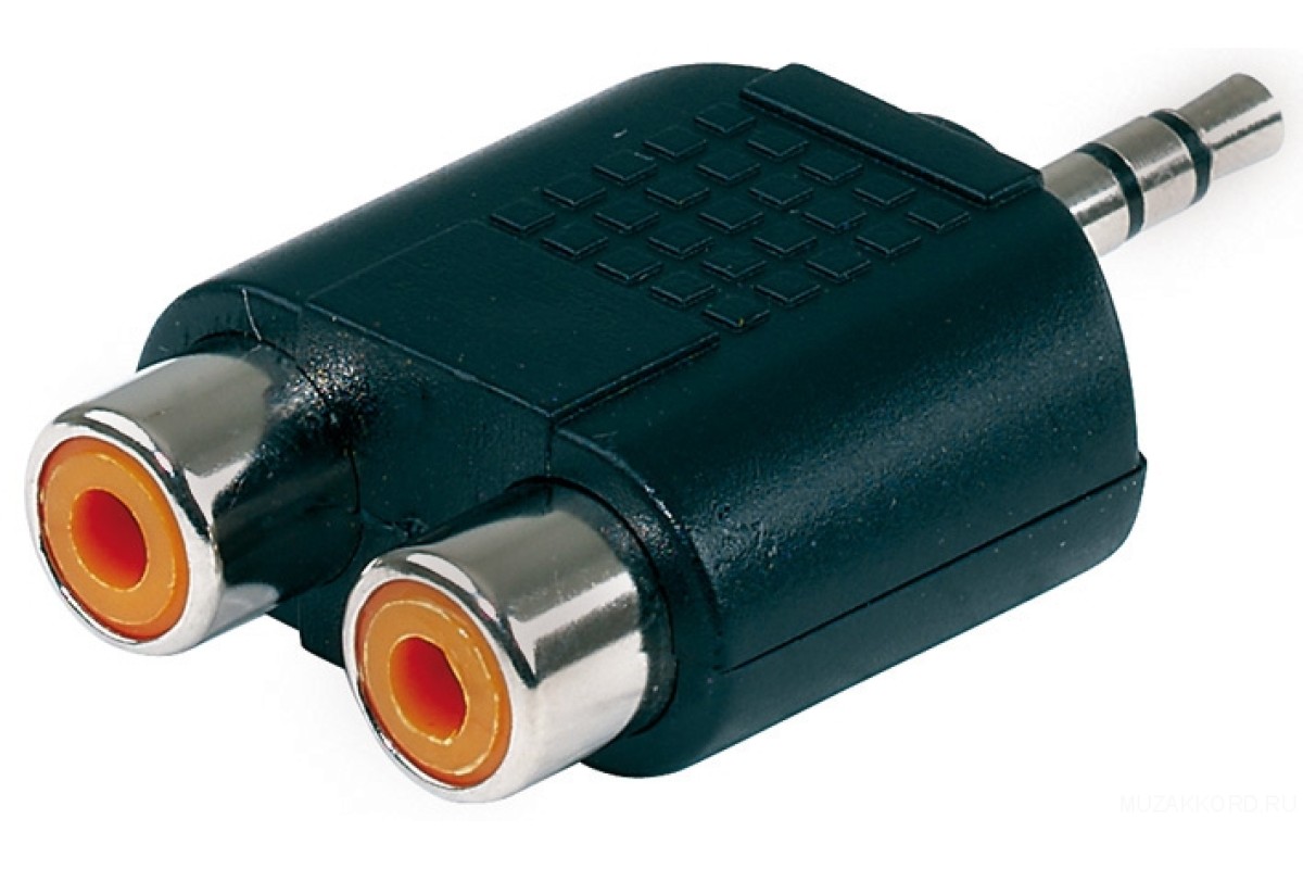 Alpha Audio Adapter 2 RCA(f)/TRS(m) переходник тюльпаны - стереоджек 3.5 мм переходник 2 тюльпана (мама) - стереоджек 3.5 мм (папа)