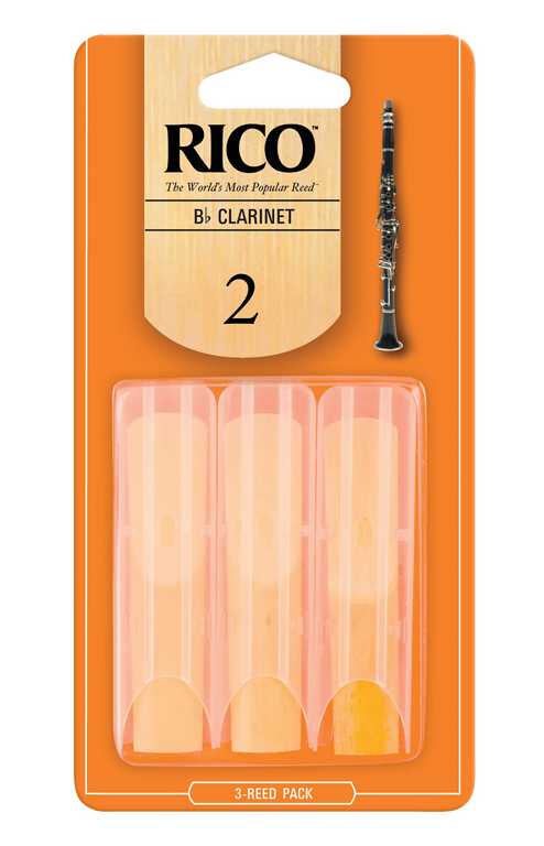 RCA0320 Rico Трости для кларнета Bb, размер 2.0, 3шт, Rico