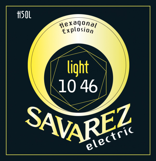 H50L Hexagonal Explosion Комплект струн для электрогитары, никелированные, 10-46, Savarez