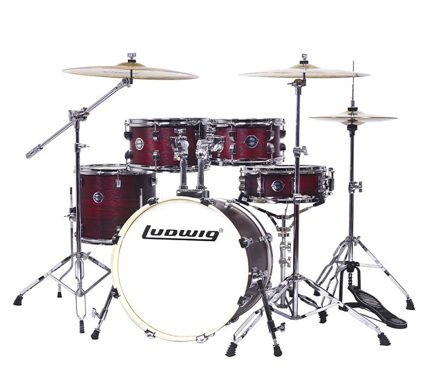 LC198-5 Accent Pro Барабанная установка, бордовая (2 коробки), Ludwig