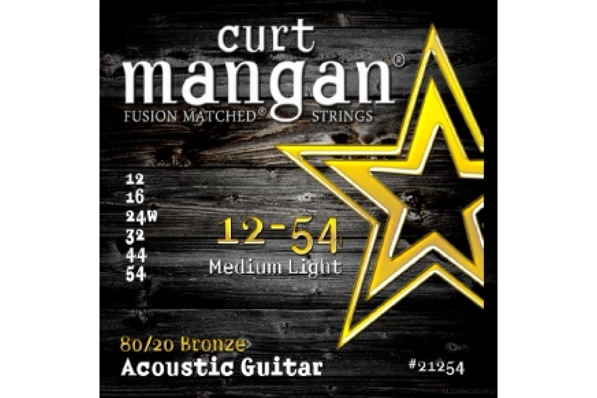 Curt Mangan 80/20 Bronze Medium Light Set 12-54