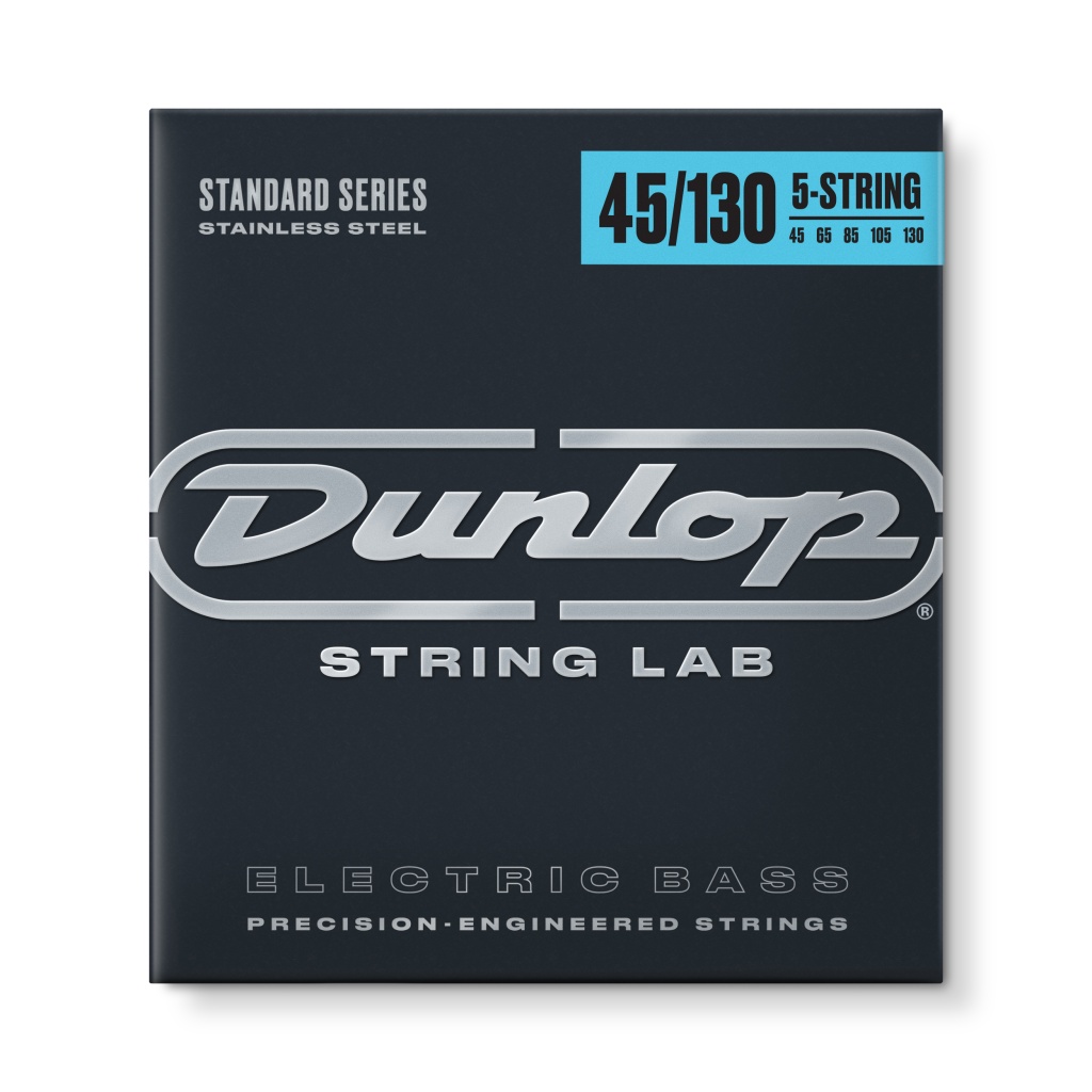 DBS45130 Комплект струн для 5-струнной бас-гитары, нерж.сталь, Medium, 45-130, Dunlop DBS45130 Комплект струн для 5-струнной бас-гитары, нерж.сталь, Medium, 45-130, Dunlop
