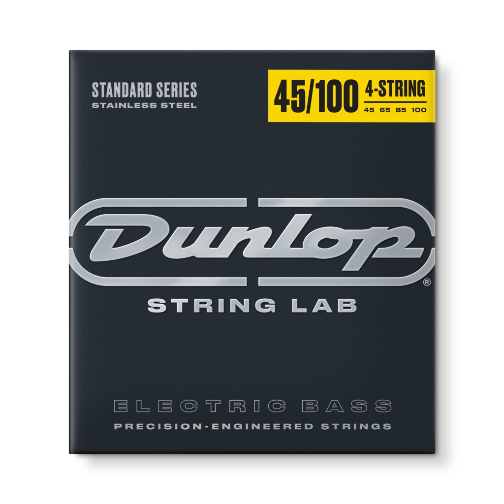 DBS45100 Комплект струн для бас-гитары, нерж.сталь, Medium Light, 45-100, Dunlop