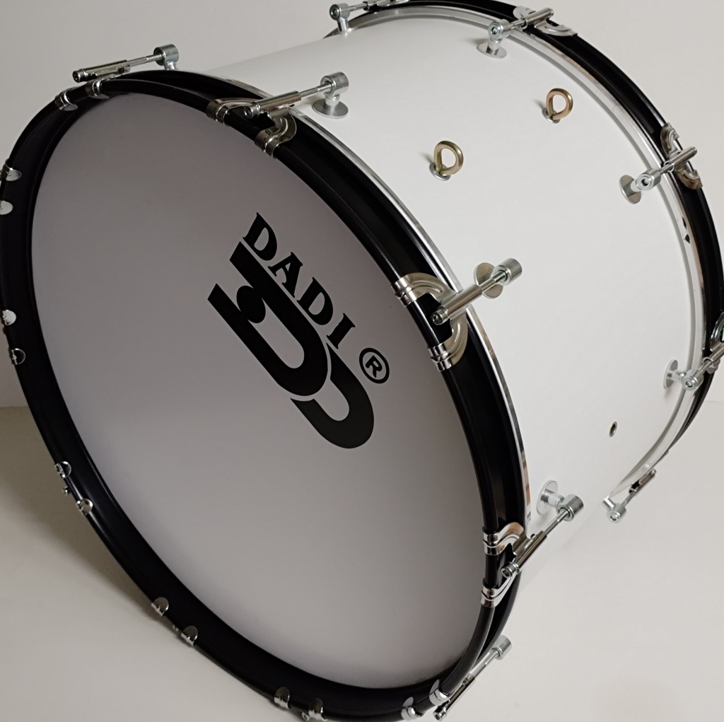 MBB-2612WH Барабан маршевый 26 х 12", белый, Мастерская Бехтеревых MBB-2612WH Барабан маршевый 26 х 12", белый, Мастерская Бехтеревых