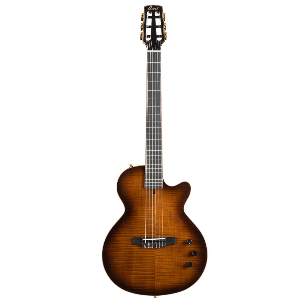 Sunset-NC-DLX-TSB-WBAG Электрогитара, нейлоновые струны, санберст, Cort