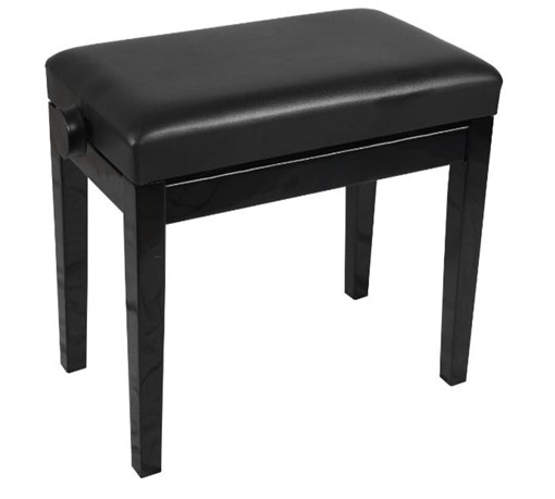 HY-DX14-GLOSS-BLACK Банкетка, черный/черный, искусственная кожа, Rin