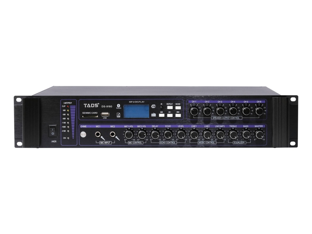 DS-9180 Усилитель мощности трансляционный, 180Вт, TADS DS-9180 Усилитель мощности трансляционный, 180Вт, TADS