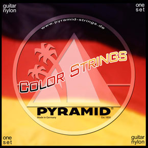 C341200 Color Комплект струн для классической гитары, цветные, медь, Pyramid