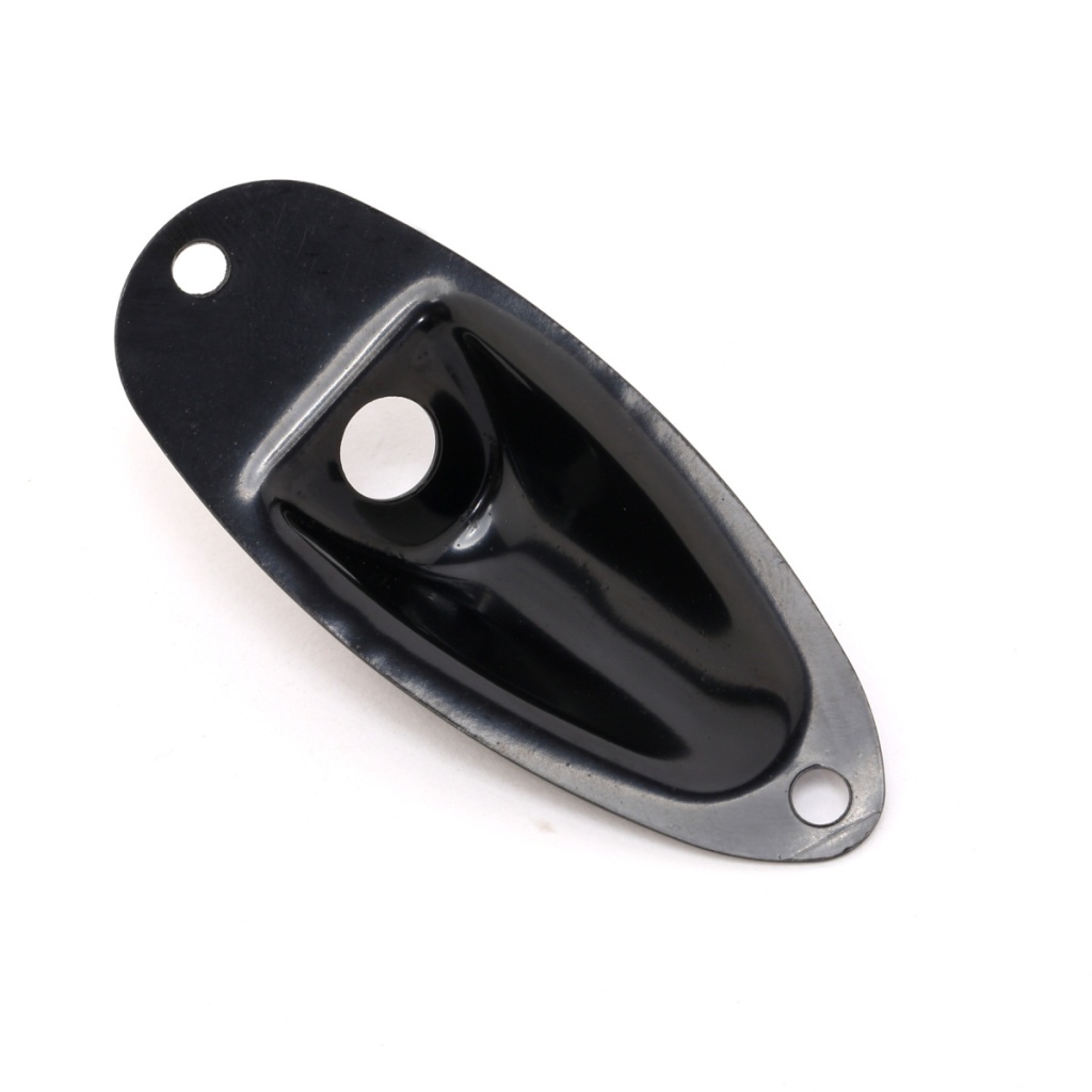 MX0850BK-2 Панель для джека Stratocaster, лодочка, черная, 2 шт, Musiclily MX0850BK-2 Панель для джека Stratocaster, лодочка, черная, 2 шт, Musiclily