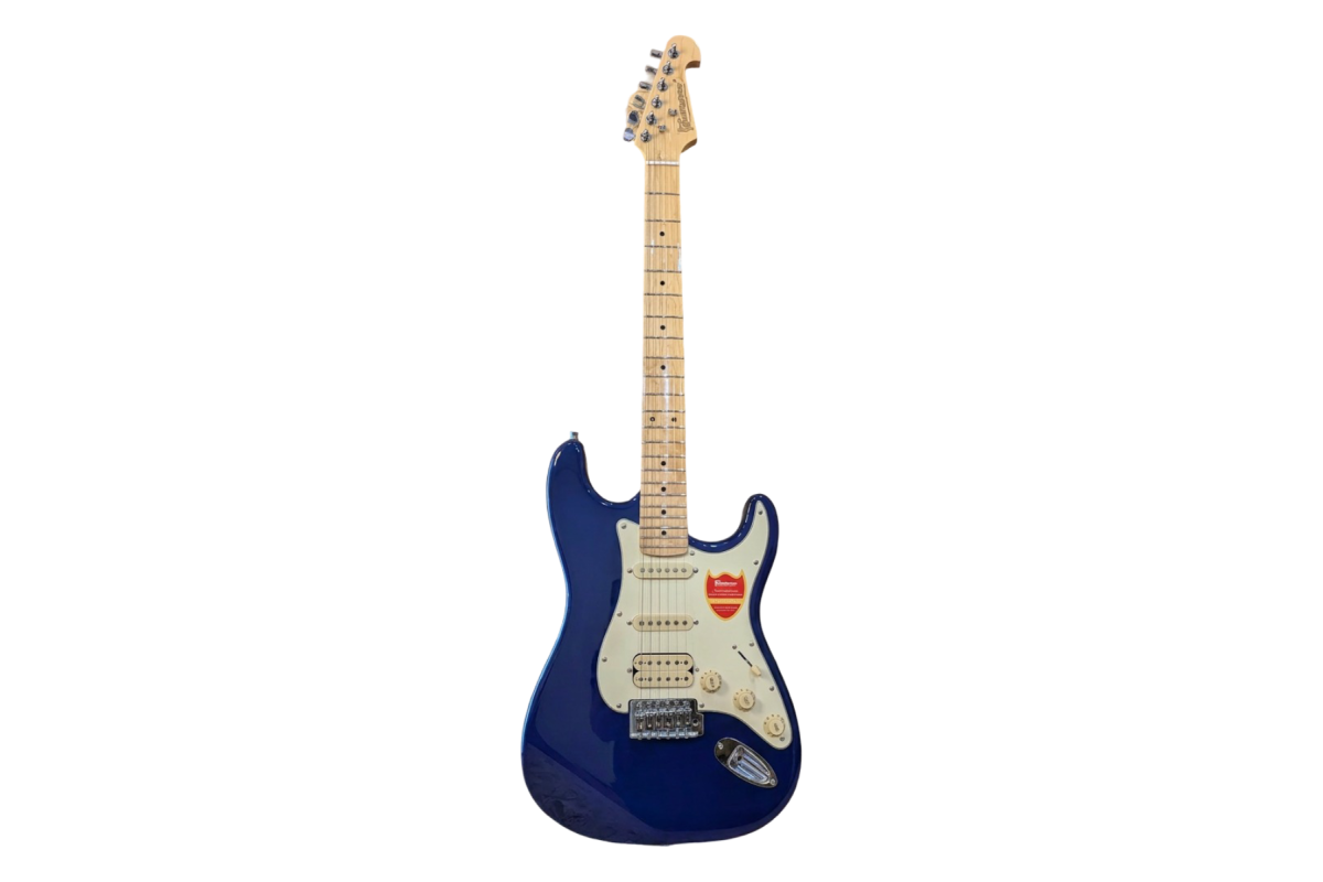 BULLFIGHTER D-120 Dark Blue электрогитара, цвет темно-синий, чехол в комплекте