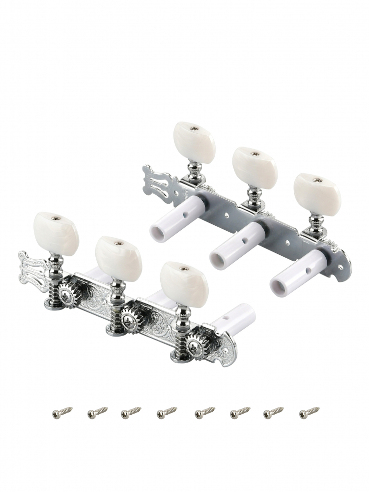 Колки на планке для классической гитары GS006CR-KBS035WP-S08 Колки на планке для классической гитары GS006CR-KBS035WP-S08