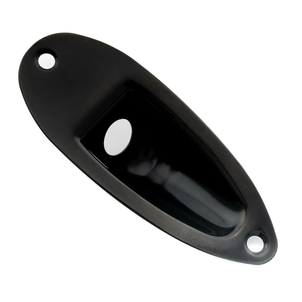 MX2640BK Накладка выходного разъема гитары Strat, черная, Musiclily MX2640BK Накладка выходного разъема гитары Strat, черная, Musiclily
