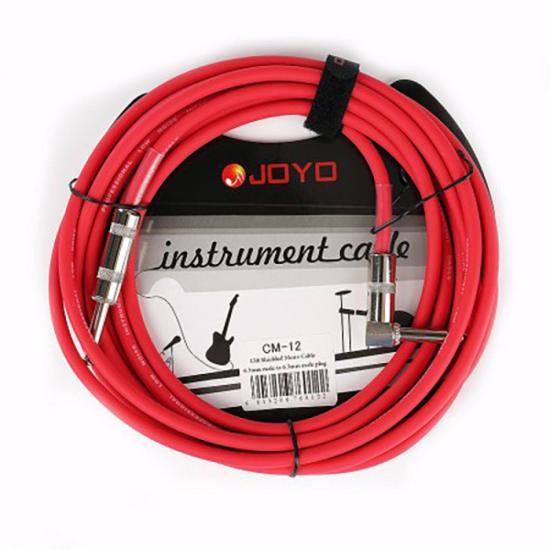 CM-12-RD Кабель инструментальный, красный, прямой/угловой, 4.5м, Joyo