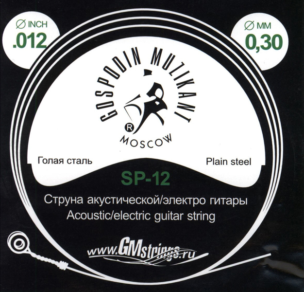 SP-12 Отдельная струна, 0,012, сталь ФРГ, Господин Музыкант