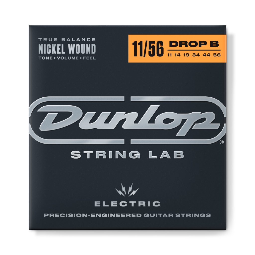 DEN1156DB Performance+ Комплект струн для электрогитары, никелированные, Drop B, 11-56, Dunlop DEN1156DB Performance+ Комплект струн для электрогитары, никелированные, Drop B, 11-56, Dunlop