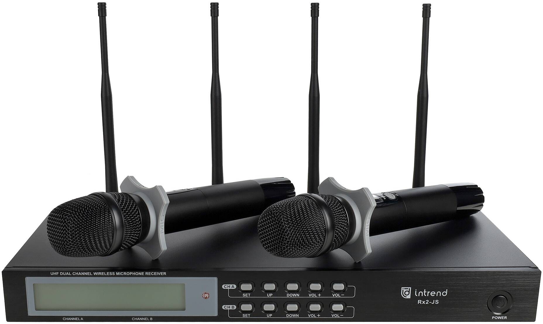 INTREND ITWMIC-JS-HH - радиосистема цифровая UHF, двухканальная. 2 ручных... INTREND ITWMIC-JS-HH - радиосистема цифровая UHF, двухканальная. 2 ручных...