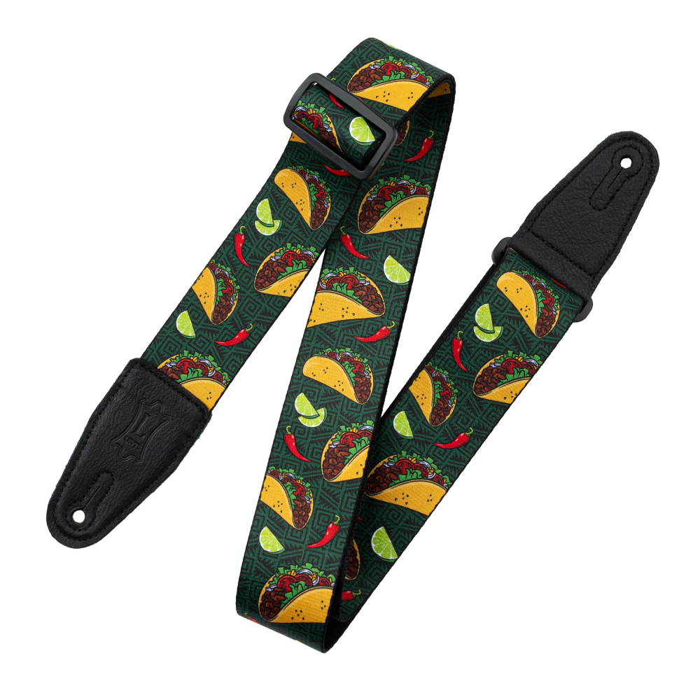 MP2TG-005 Tasty Grooves Series Ремень для гитары, полиэстер, тако, Levy's