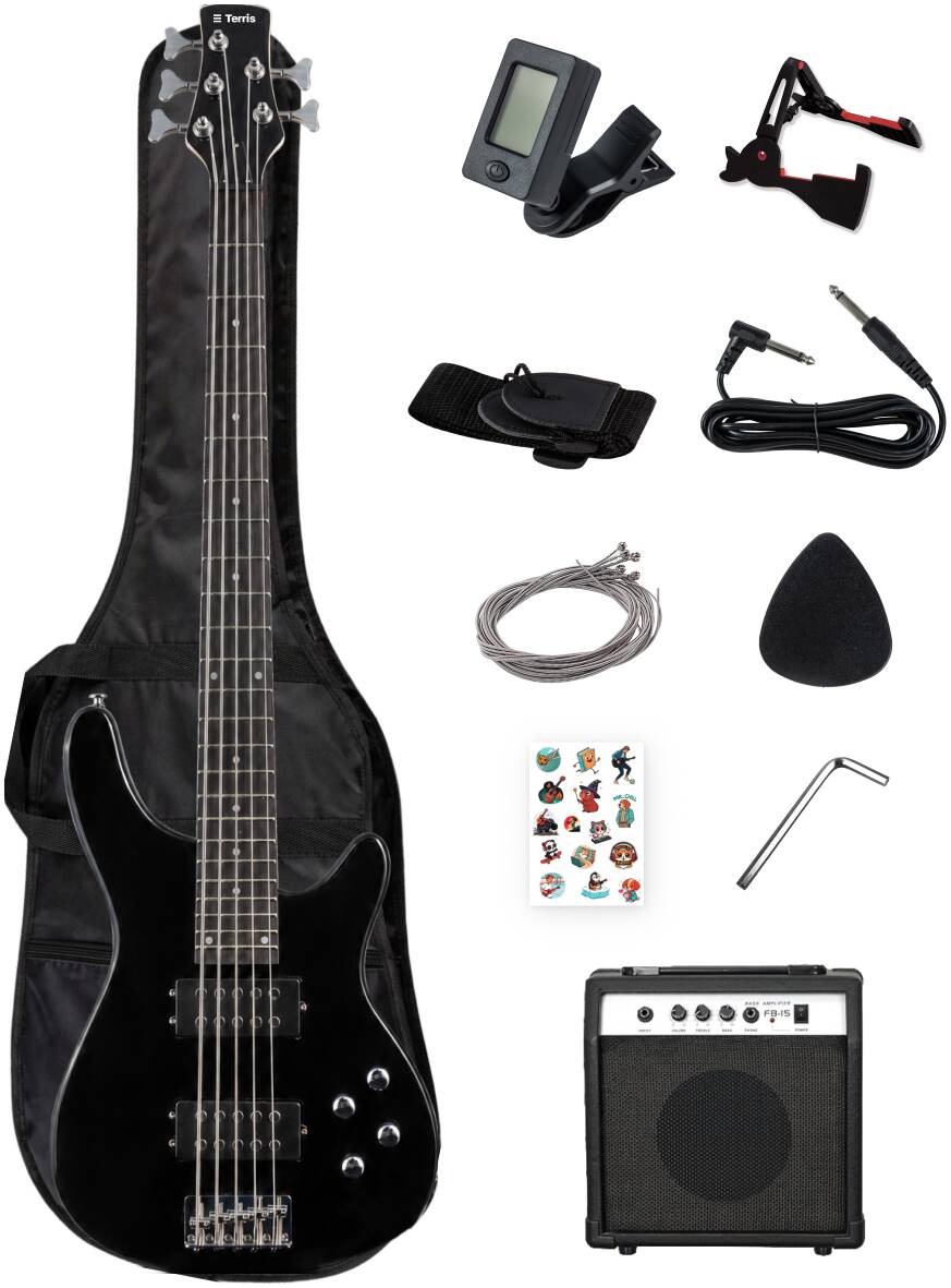 TERRIS SET-HSS BK - Бас-гитара 5 струн TERRIS SET-HSS BK - Бас-гитара 5 струн