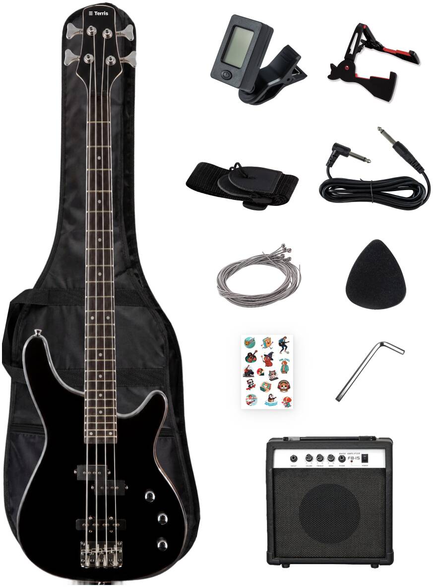 TERRIS SET-SSS BK - Бас-гитара 4 струны