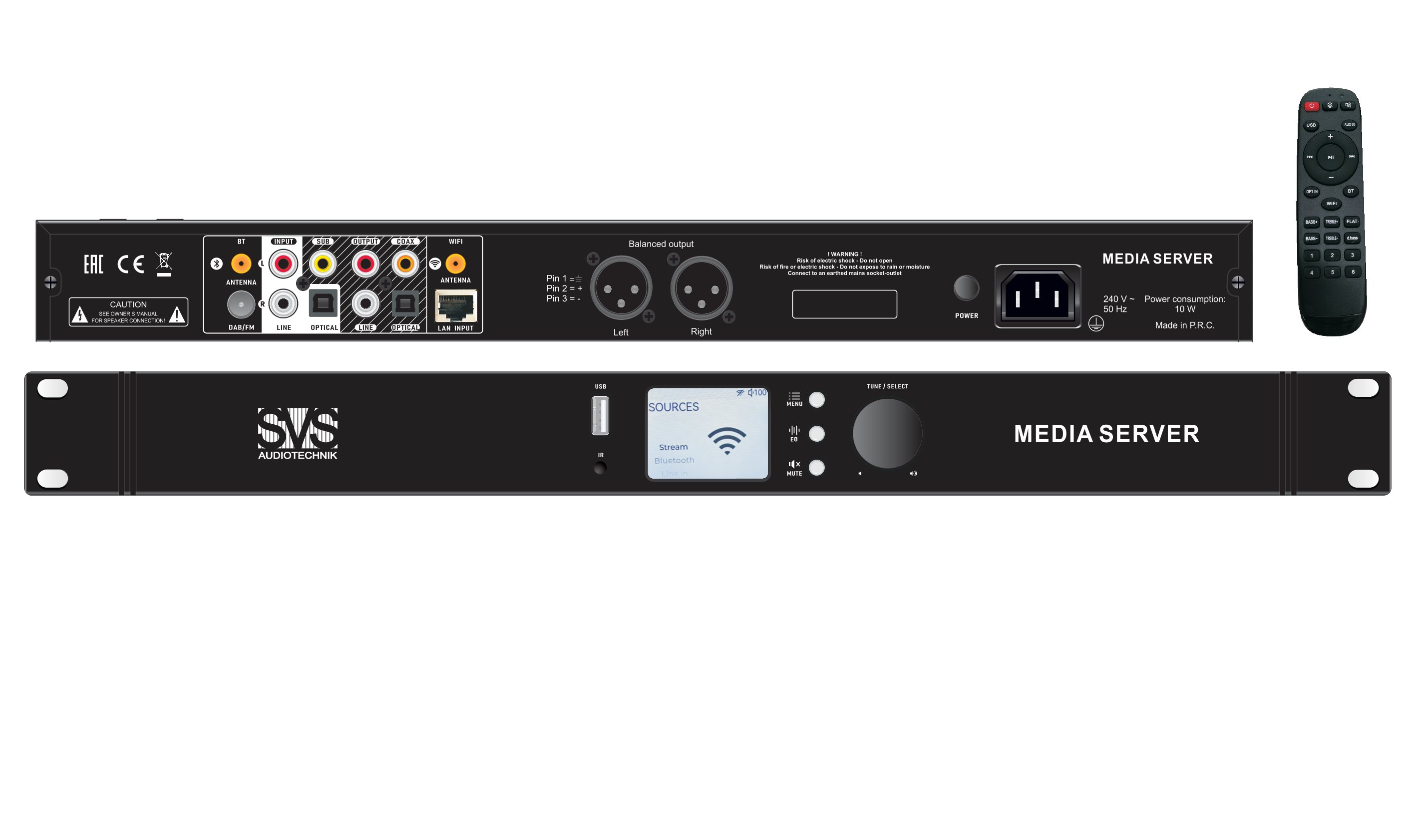 SVS Audiotechnik MEDIA SERVER Профессиональный проигрыватель SVS Audiotechnik MEDIA SERVER Профессиональный проигрыватель