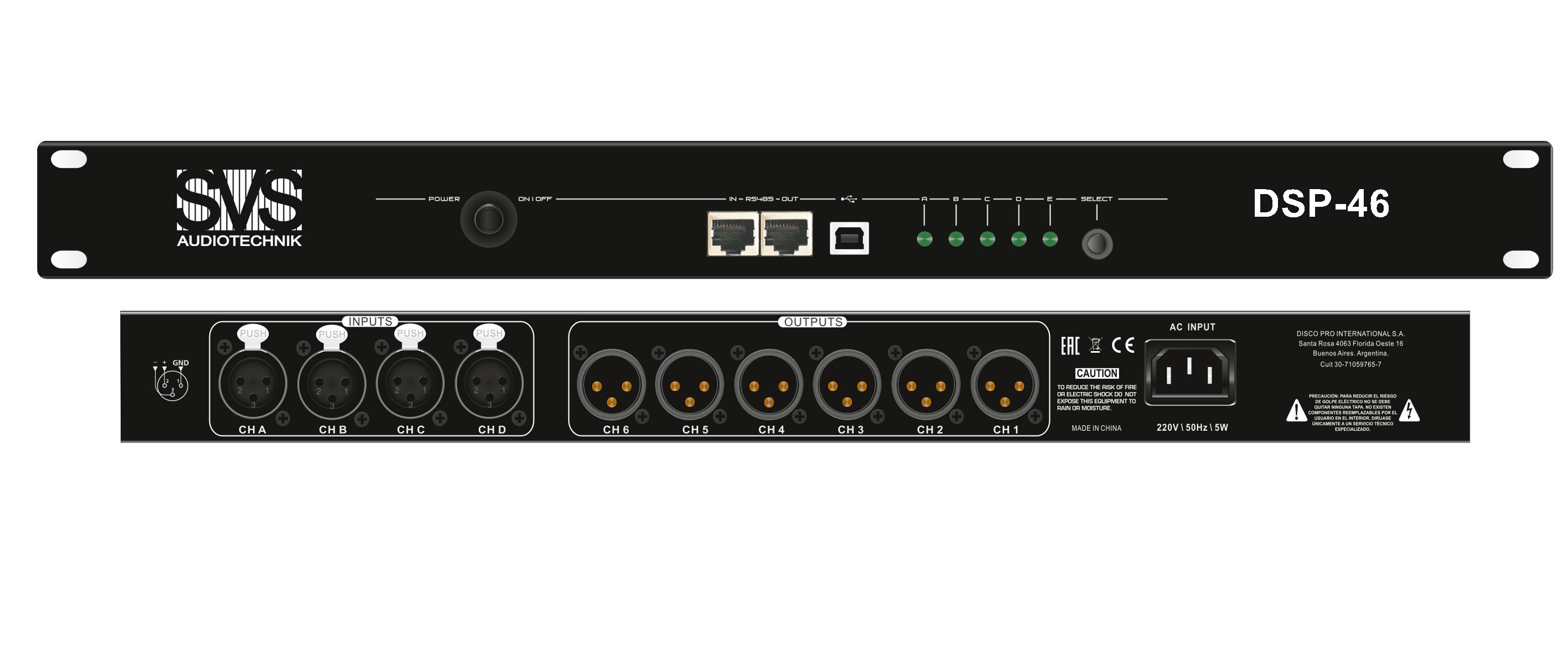 SVS Audiotechnik DSP-46 Профессиональный аудиопроцессор