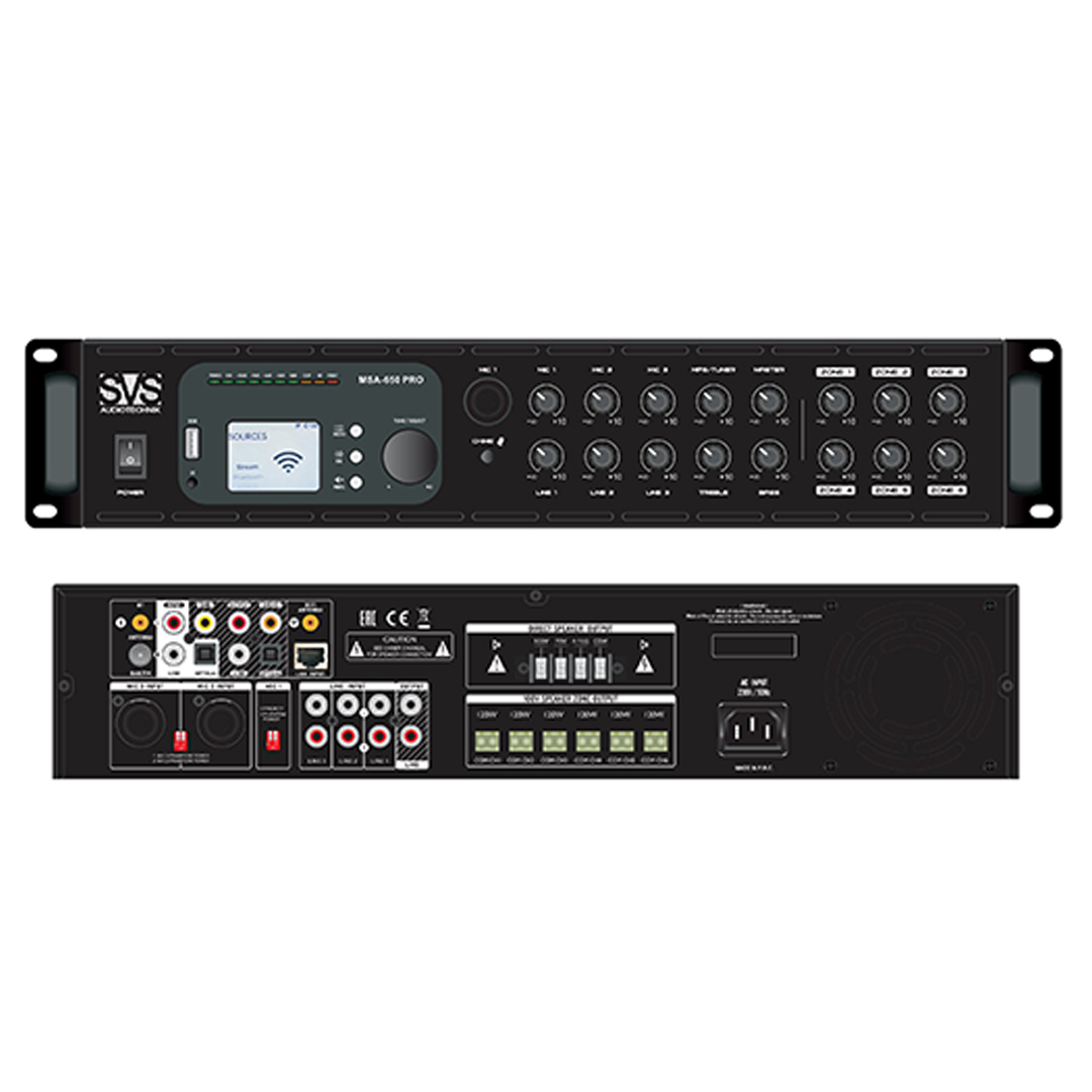 SVS Audiotechnik MSA-650 PRO Микшер-усилитель SVS Audiotechnik MSA-650 PRO Микшер-усилитель