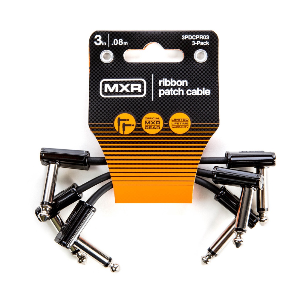 3PDCPR03 MXR Ribbon Коммутационный кабель "патч", 7.6см, 3шт, Dunlop