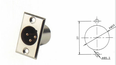 Inline PA1048 Разъем XLR-M