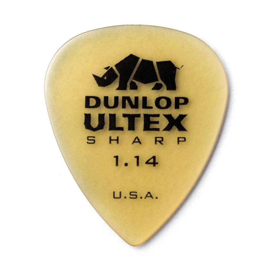 433P1.14 Ultex Sharp Медиаторы 6шт, толщина 1,14мм, Dunlop 433P1.14 Ultex Sharp Медиаторы 6шт, толщина 1,14мм, Dunlop
