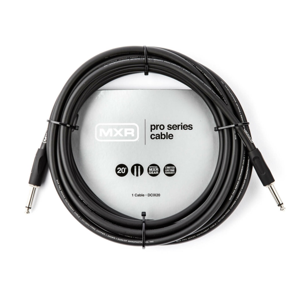 DCIX20 MXR Pro Series Кабель инструментальный, прямой/прямой, 6м, Dunlop