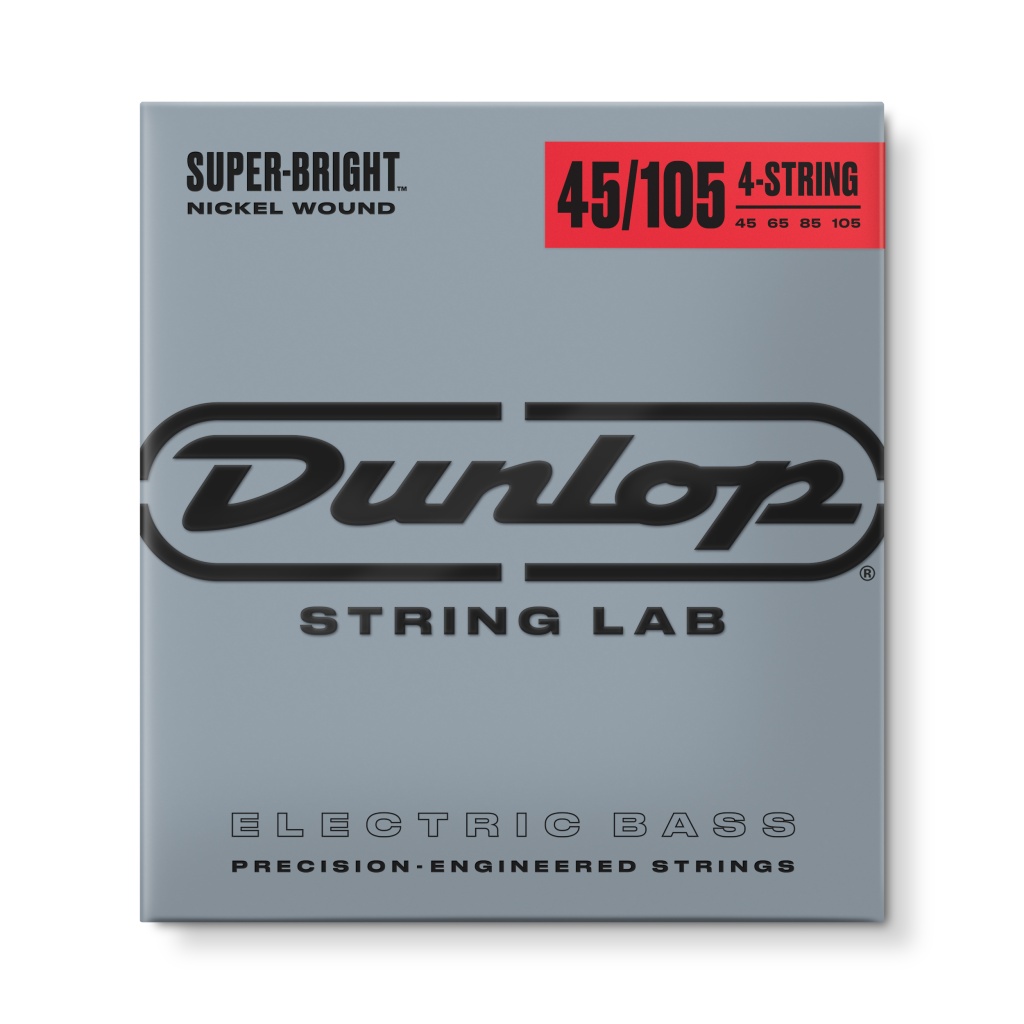 DBSBN45105 Super Bright Комплект струн для бас-гитары, никелированные, Medium, 45-105, Dunlop DBSBN45105 Super Bright Комплект струн для бас-гитары, никелированные, Medium, 45-105, Dunlop