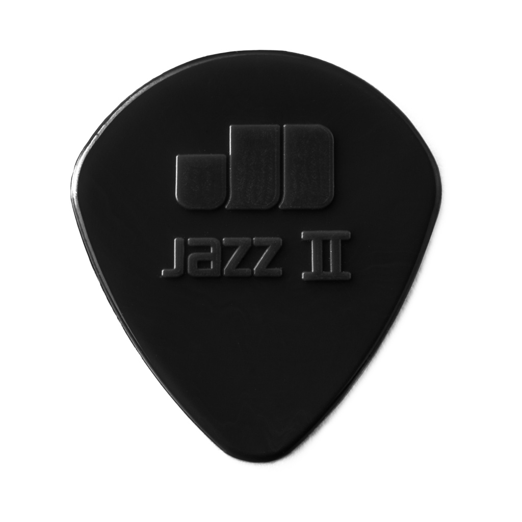 47P2S Nylon Jazz II Медиаторы 6шт, 1,18мм, черные, Dunlop 47P2S Nylon Jazz II Медиаторы 6шт, 1,18мм, черные, Dunlop